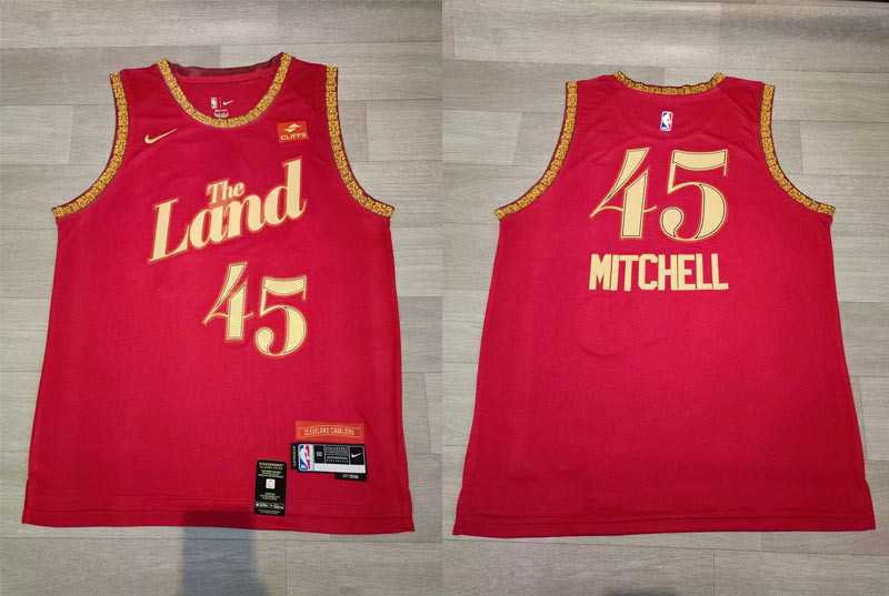 Cavaliers 45 Donovan Mitchell Red Nike 2023-24 City Edition Swingman Jersey,We sell and wholesale Cavaliers 45 Donovan Mitchell Red Nike 2023-24 City Edition Swingman Jersey on line form chian!
